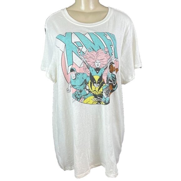 Marvel Torrid Plus 2 Eggshell X-Men 90's Graphic Classic Fit Short Sleeve Tee - Picture 2 of 6